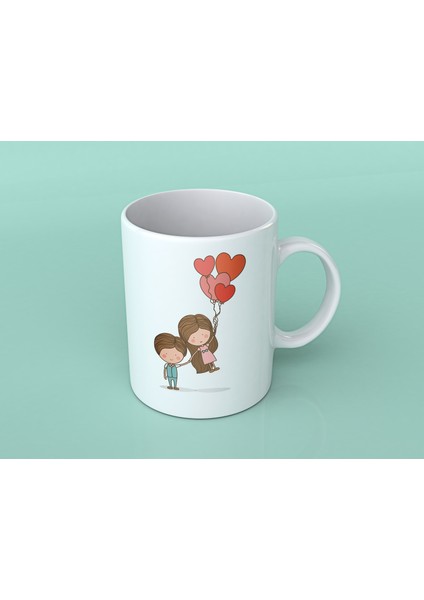 Baskılı Kupa Bardak Sevgili