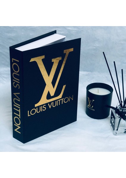 Louıs Vuıtton Klasik Model Açılabilir Dekoratif Kitap Kutusu 27 x 19 x 4 cm
