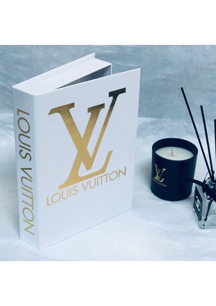 Louıs Vuıtton Klasik Model Açılabilir Dekoratif Kitap Kutusu 27 x 19 x 4 cm
