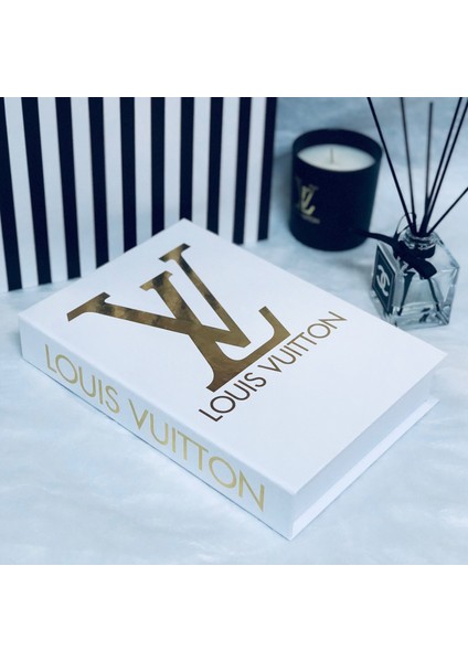 Louıs Vuıtton Klasik Model Açılabilir Dekoratif Kitap Kutusu 27 x 19 x 4 cm