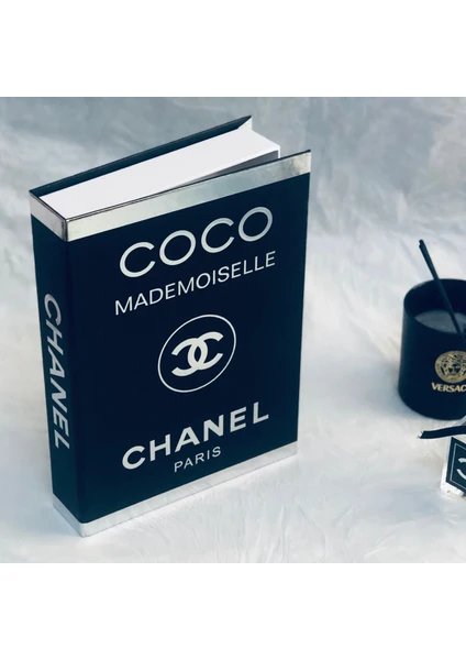 Lovely Book & Book Coco Chanel Klasik Model Açılabilir Dekoratif Kitap Kutusu 27 x 19 x 4 cm