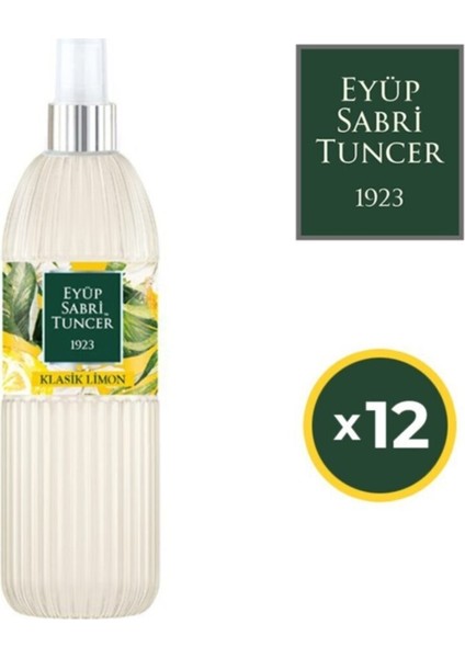 Klasik Limon Sprey Kolonya 12 x 150 ml