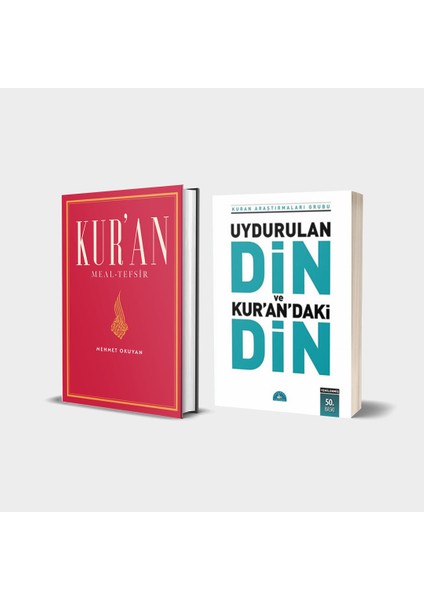 Kur'an Meal - Tefsir & Uydurulan Din ve Kur'an'daki Din 2 Kitap Set - Mehmet Okuyan