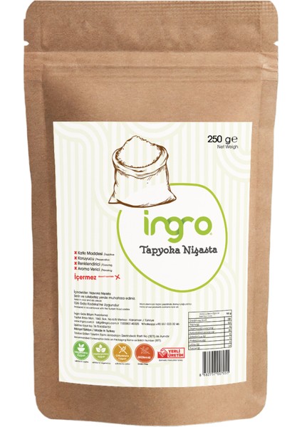 Glutensiz Tapyoka Nişasta 250 g