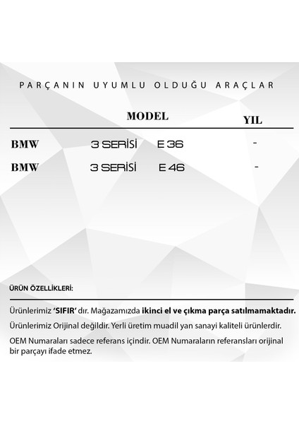 Bmw 3 Serisi E36, E46 Için Sunroof Döşeme Kilitleme Klipsi fiyatları