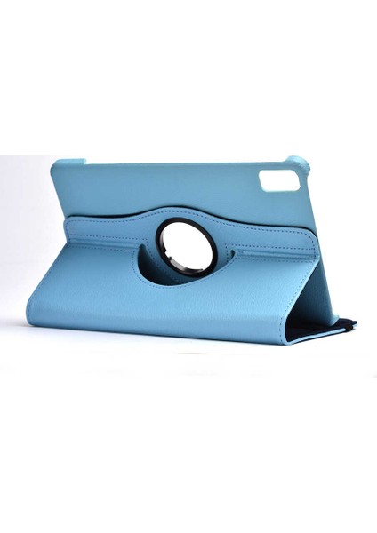 Huawei Matepad 10.4 Uyumlu Kılıf Standlı 360° Rotatable Pu-Leather Case Mavi