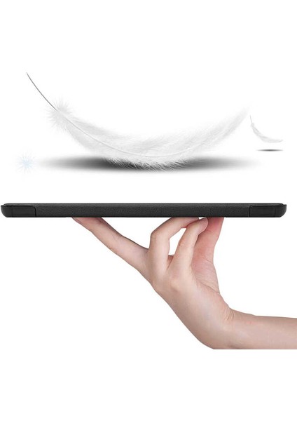 Huawei Matepad T8 Uyumlu Kılıf Standlı Ön ve Arka Kılıf Canpay Smart Case Kırmızı modelleri