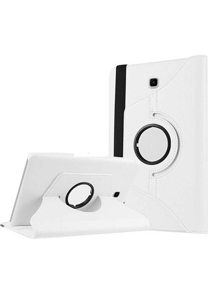 Samsung Galaxy T715 Uyumlu Kılıf (Tab S2 8") Standlı Pu-Leather Desing Beyaz