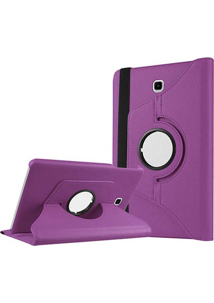 Samsung Galaxy T715 Uyumlu Kılıf (Tab S2 8") Standlı Pu-Leather Desing Mor