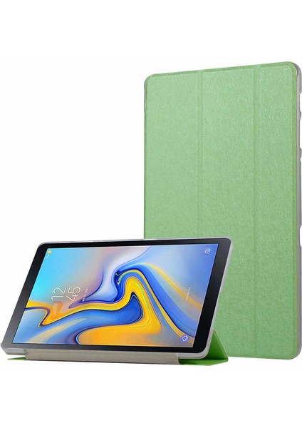 Samsung Galaxy T830 Uyumlu Kılıf (Tab S4) Ön-Arka Smart Case Katlanır Stand Yeşil
