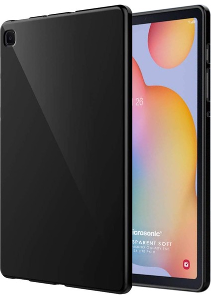 Samsung Galaxy P610 Kılıf S6 Lite Uyumlu Kılıf Yumuşak ve Pürüzsüz Ultra Kalite Siyah