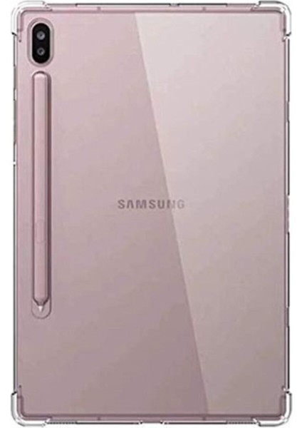 Samsung Galaxy T970 Uyumlu Kılıf (Tab S7 Plus) Anti-Shock Anti-Şok Kenar Pürüzsüz Mat Şeffaf