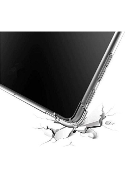 Samsung Galaxy T970 Uyumlu Kılıf (Tab S7 Plus) Anti-Shock Anti-Şok Kenar Pürüzsüz Mat Şeffaf