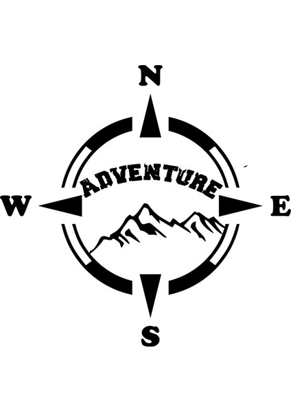 Adventure Pusula Off Road Oto Sticker