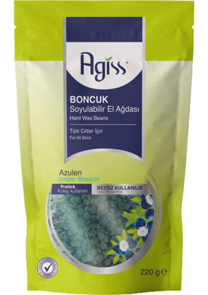 s Azulen Soyulabilir Boncuk Ağda Seti 4 Parça Ağda Yağlı