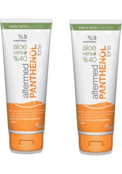 A, E ve F Vitaminleri Içeren Aloe Veralı Vücut Sütü X2 Adet