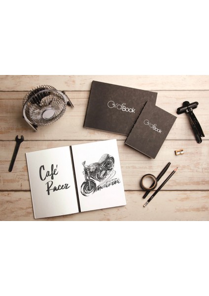 Graf Book Çizim Defteri A6 100 gr 100 Yaprak 10,5 x 14,8 cm