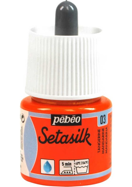 Setasilk Ipek Boya 45 ml Şişe - 03 Tangerine