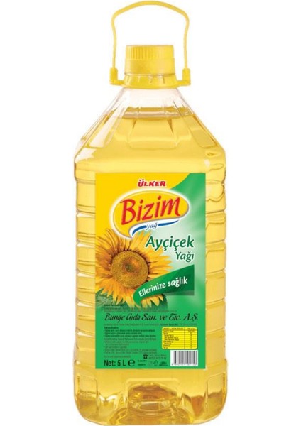 Ayçiçek Yağı 5 Lt Dar Ağız Pet