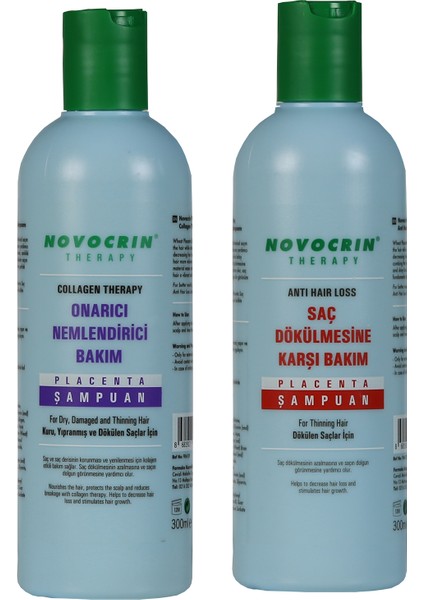 Yeni Placenta Bakım Şampuanı & Collagen Therapy Şampuan 300 ml 2'li fiyatları