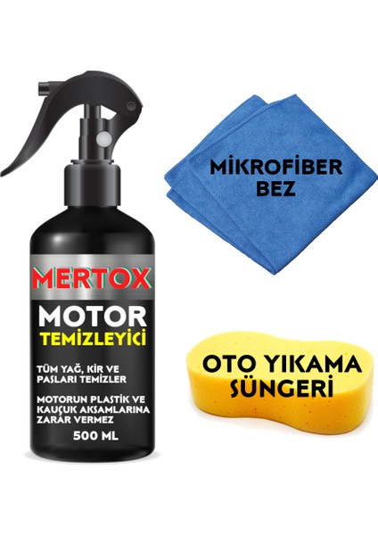 Otomobil Araç Araba Oto Motor Temizleyici Sprey 500ML Temizleme Solüsyon Bakım