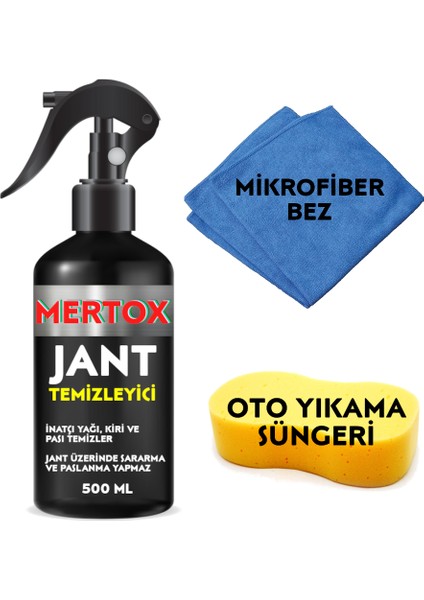 Otomobil Araç Araba Oto Jant Temizleyici Sprey 500ML Temizleme Solüsyon Bakım
