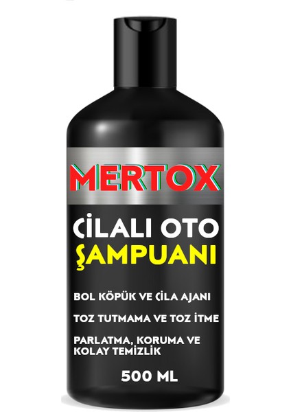 Otomobil Araç Araba Oto Temizlik ve Bakım Seti Motor Jant Temizleyici Oto Şampuanı ve Lastik Parlatıcı 4X500ML