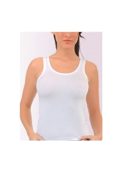 Imer 1233 Kıvırma Yakalı Modal Atlet Cream