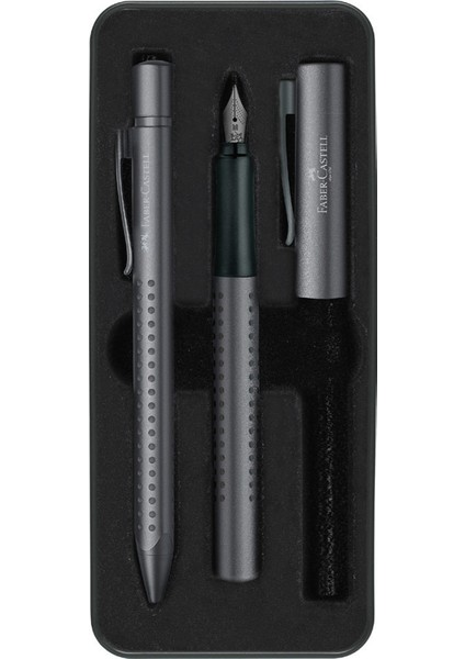 Grip Dolma + Tükenmez Kalem Set Antrasit