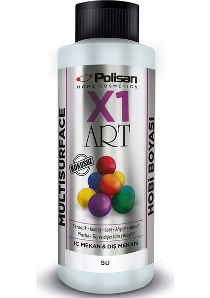 X1 Art Multisurface Hobi Boyası - Su - 120 ml