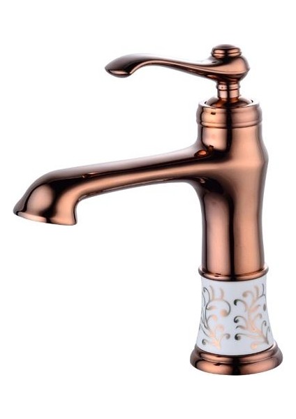 Banyo Lavabo Batarya Işlemeli Bakır