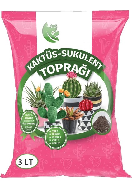 Kaktüs Toprağı, Sukulent Toprağı 3 Litre
