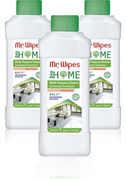 Mr. Wipes Konsantre Çok Amaçlı Temizleyici White Flowers - 500 ml x 3'lü Set