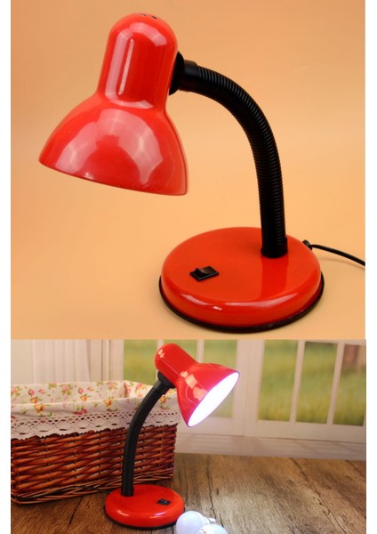 Modern Masa Lambası Kırmızı