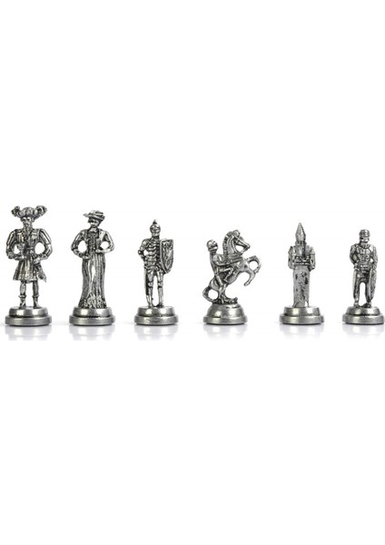Gifthome Metal Satranç Takımı/seti;orta,ispanyol,antik,gri Mermer Desenli Satranç Tahtası indirimleri