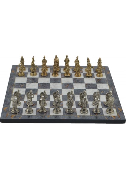 Gifthome Metal Satranç Takımı/seti;orta,osmanlı&bizans,parlak,gri Mermer Desenli Satranç Tahtası modelleri