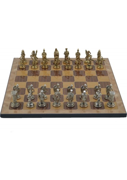 Gifthome Metal Satranç Takımı;orta,osmanlı&bizans,parlak,rustik Ceviz Desenli Satranç Tahtası modelleri