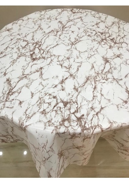 Oval Masa Örtüsü Muşamba Astarlı Pvc