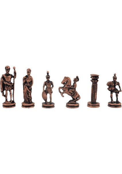 Gifthome Metal Satranç Takımı / Seti ; Küçük Boy, Roma Figürlü, Antik Satranç Taşı ve Masif, Ahşap Satranç Tahtası indirimleri