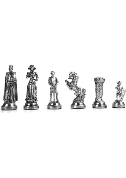Gifthome Metal Satranç Takımı/seti ; Orta,ingiliz,parlak,gri Mermer Desenli Satranç Tahtası indirimleri