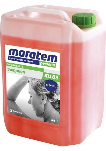 Maratem M103 Floral Şampuan Kadın-Erkek Kullanım 20 Lt