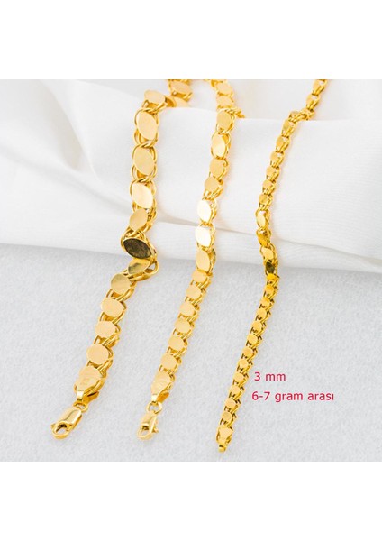 Maraş Pullu 14 Ayar Altın Zincir 55 cm fiyatları