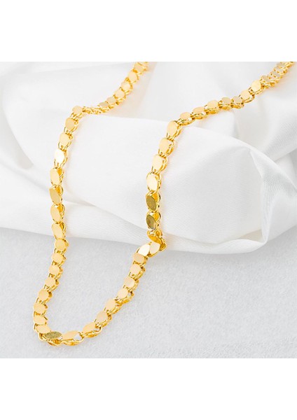 Maraş Pullu 14 Ayar Altın Zincir 55 cm modelleri