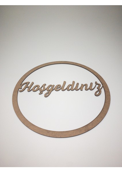 Hoşgeldiniz Makrome Kasnak 30CM-4MM Mdf