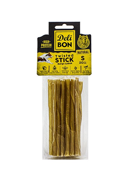 Deri Burgu Çubuk Ince Boy 20 Li Paket Natural