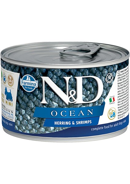 Ocean Ringa Balığı Karides Yetişkin Köpek Konservesi 6X140 gr