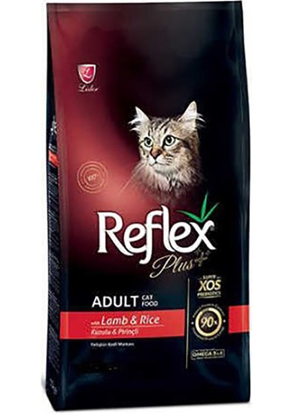 Reflex Plus Kuzu Pirinç Yetişkin Kedi Mama 1,5 kg