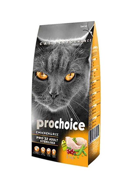 Pro 32 Sterilised Tavuklu Kuru Kedi Maması 2 kg