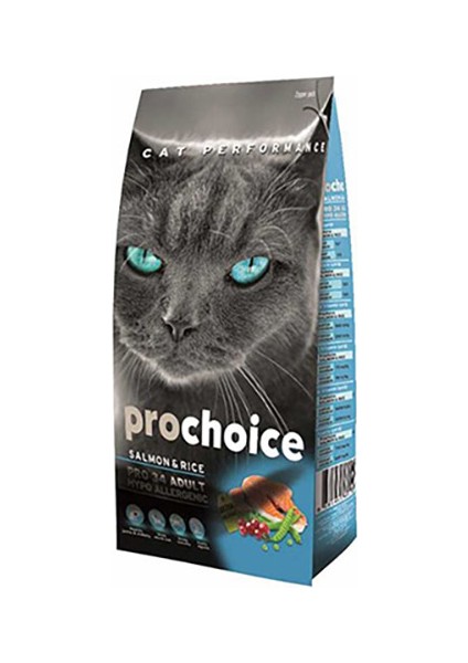 Pro 34 Salmon&rice Somonlu Yetişkin Kedi Maması 15 kg