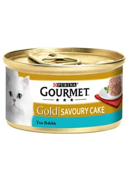 Gourmet Gold Savoury Cake Ton Balıklı Kedi Konservesi 24X85 gr